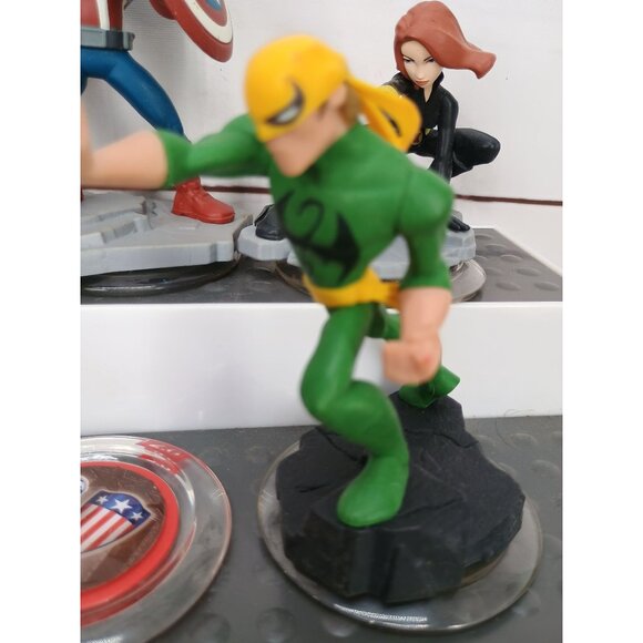 Marvel Superhero Figurine Set - Includes Captain America Black Widow Hawkeye Nic - Picture 8 of 11